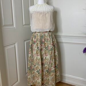 Vintage 80’s Metro New York floral maxi skirt
